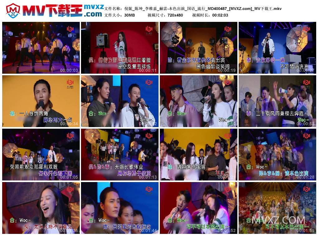 倪妮_陈坤_李维嘉_赫雷-本色出演_国语_流行_MD400487